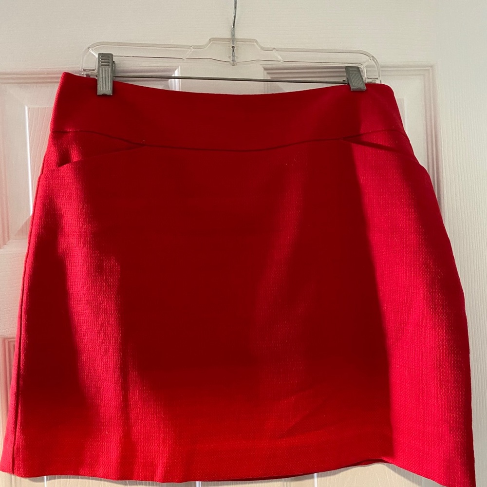 Beautiful LOFT skirt - red - size 10